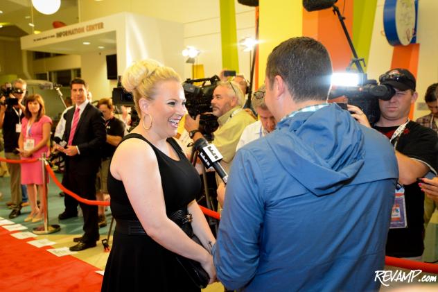 E! News correspondent Ross Mathews interviews special guest Meghan McCain.